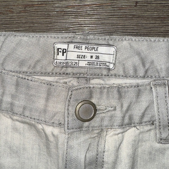 Free People Skylar Button Cuff Flare Jeans Sequoia - Picture 11 of 14